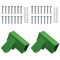 Heavy-Duty Durable and Rust Resistant Steel Swing Brackets for Backyard Playground Set Wooden Swing - Includes Mounting Hardware for Easy DIY Installation, Green